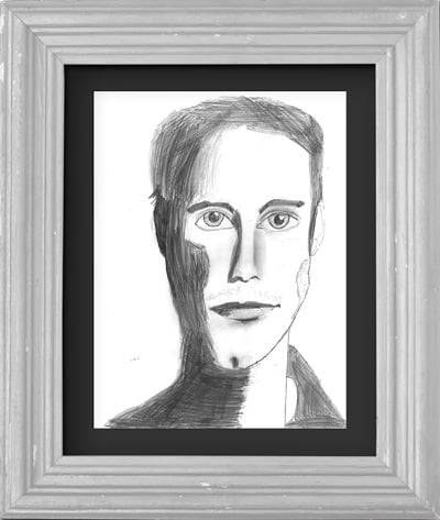 Interaction-landing-animated (demo) 36 Globe art - portret black & white
