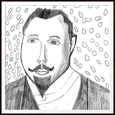 Interaction-landing-animated (demo) 3 Globe art - portret black & white